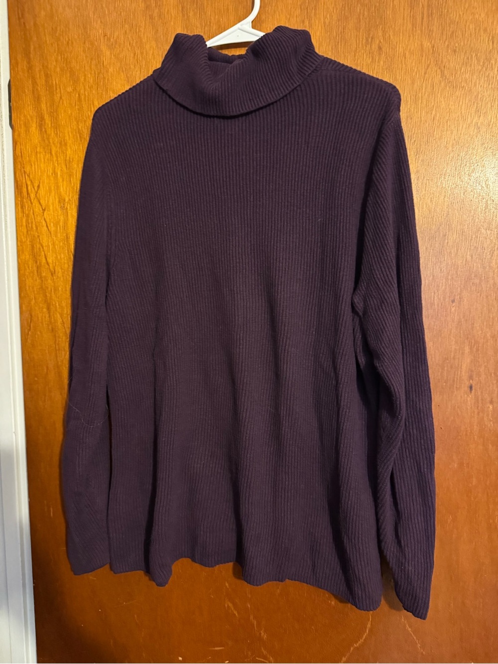 croft & barrow Plum Ribbed Turtleneck Sweater